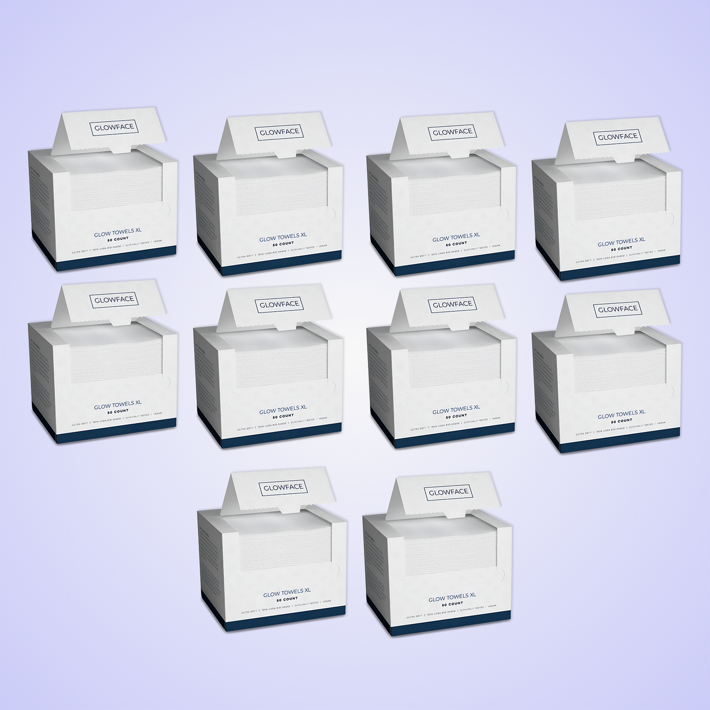 GlowFace Towels XL by Cellurette