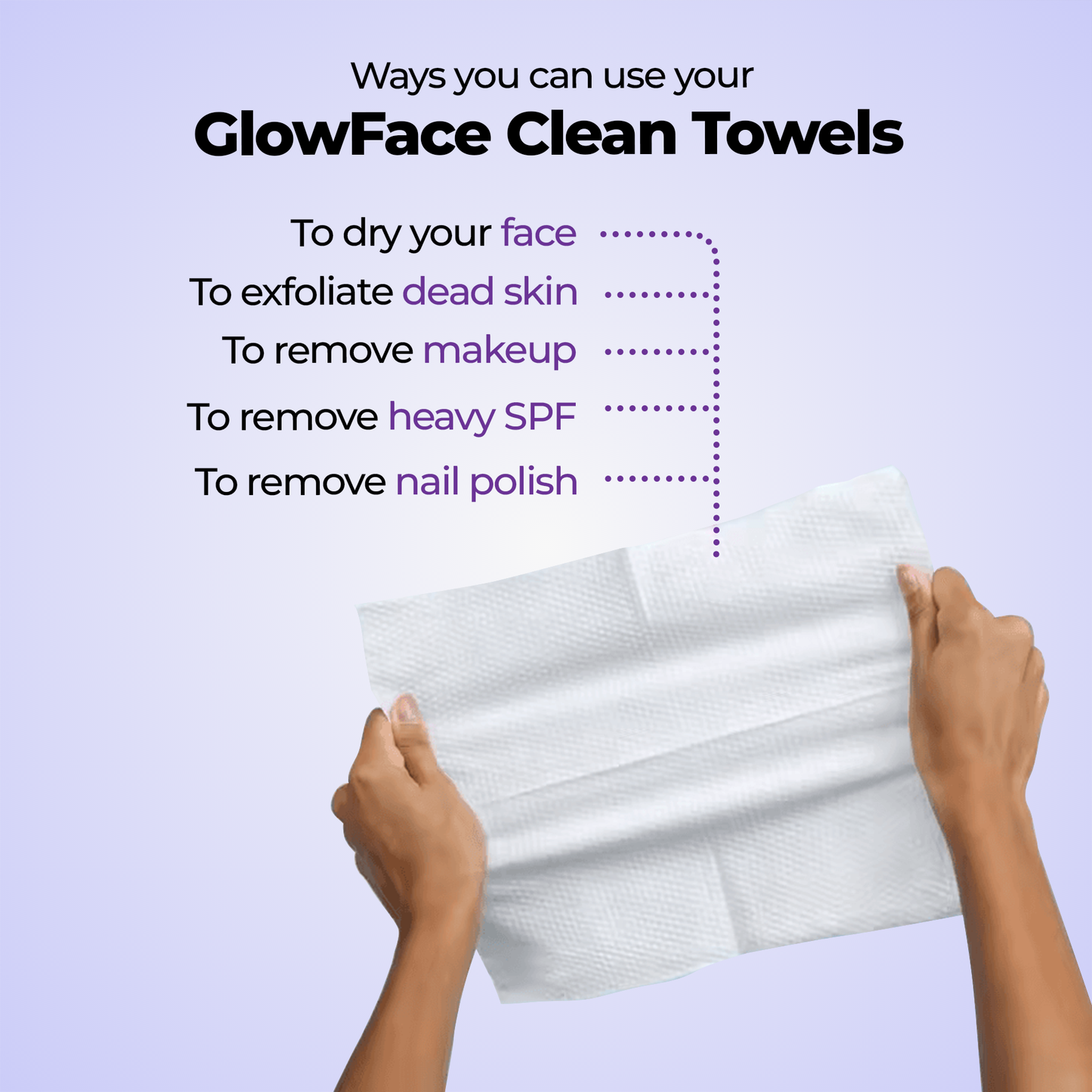 GlowFace Towels XL by Cellurette